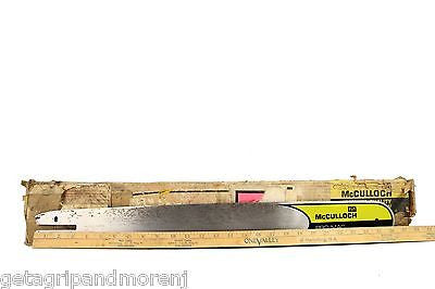 Vintage Mcculloch PRO MAC Chainsaw with 24-Inch BAR NOS Part # 63560 XD