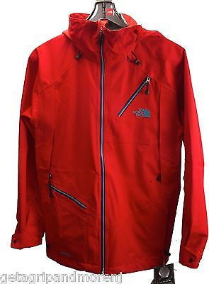 NORTH FACE Men's Cymbiant Recco Fiery Red Cryptic Flash Dry Jacket Siz ...