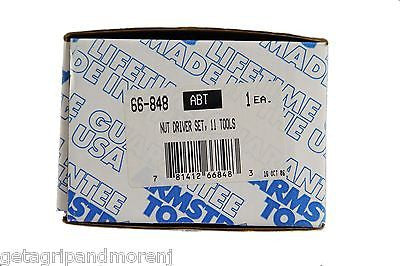 Metric 11 Piece Solid Handle, Hollow Shaft Nut Driver Set - Armstrong 66-848
