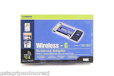 Brand New Unopened Box Linksys Wireless-G 2.4 GHz Notebook Adapter
