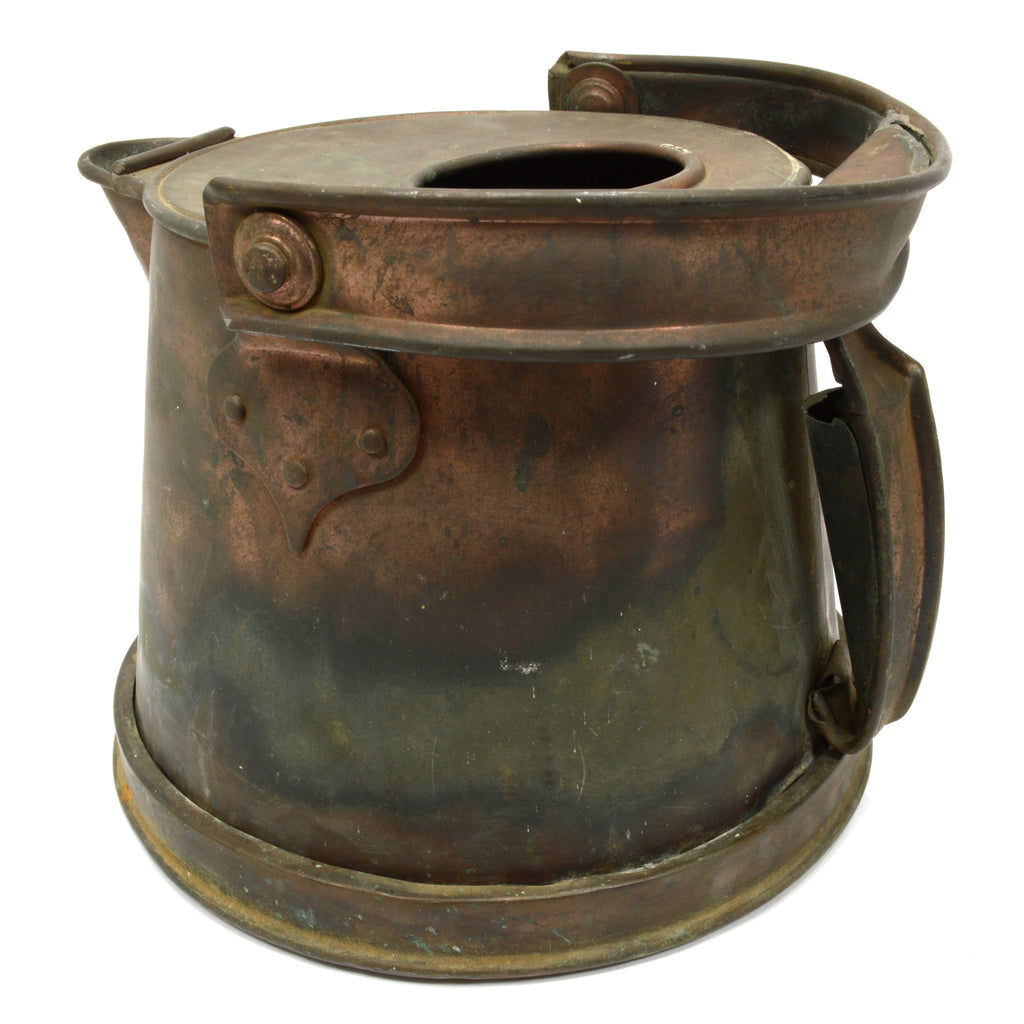 Antique CRUDE COPPER JUG Primitive FRENCH KETTLE Watering Can ODD BUCK ...