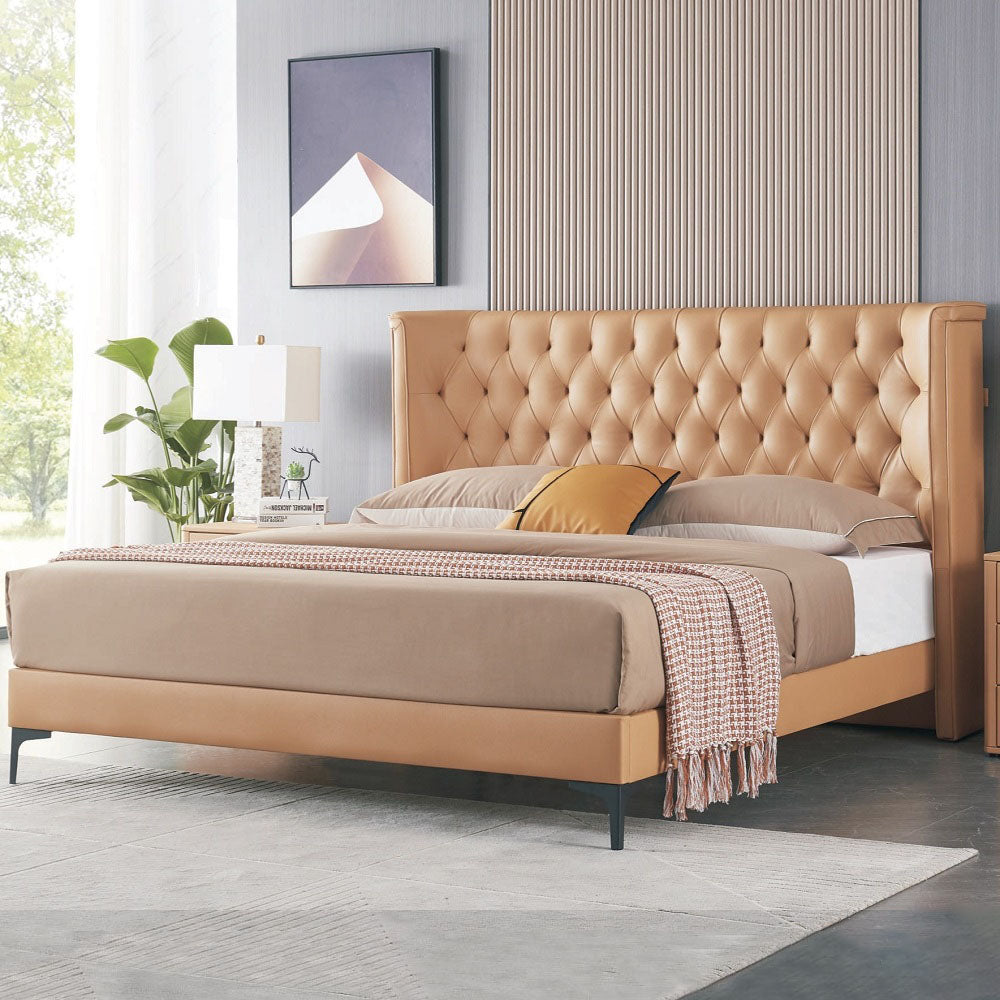 queen upholstered bed