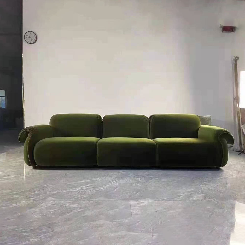 Modern Green Velvet Sofa