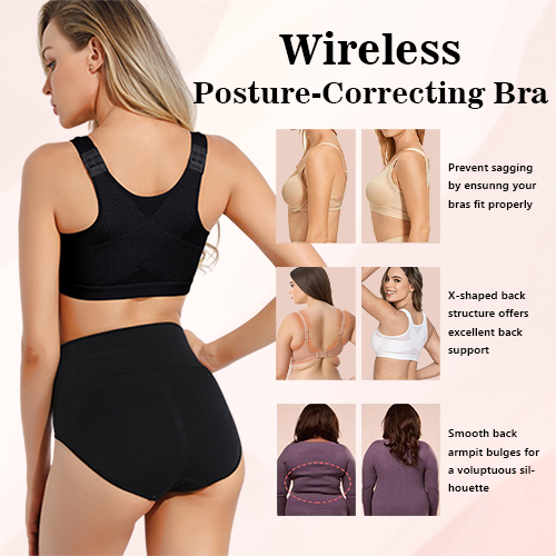  ANMUR Front Closure Bras for Seniors Back Support Posture Bra  Full Coverage Everyday Bra Wireless Bralette for The Elderly (Color :  Black, Size : Small) : Clothing, Shoes & Jewelry