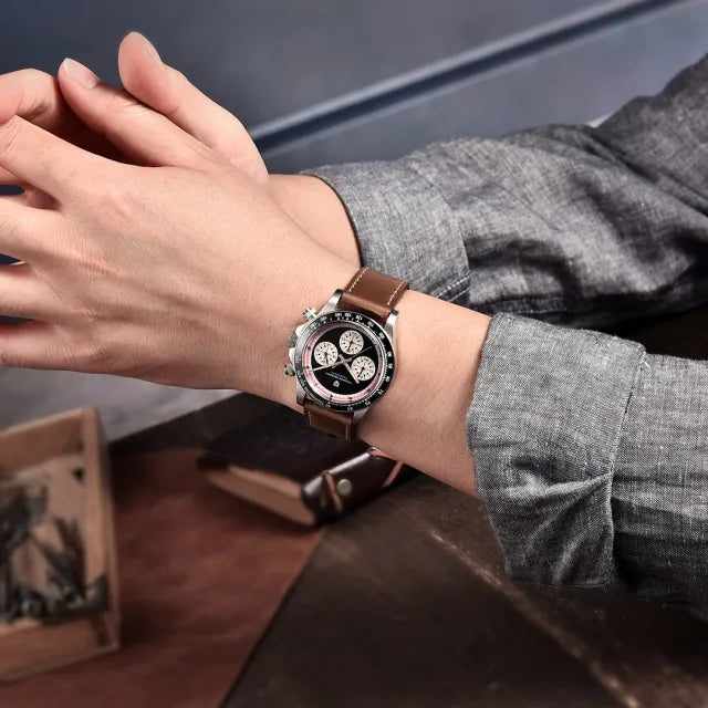 PAGANI DESIGN Luxury Quartz, Chronograph, Black, - Rolex Dayto – Tribute Timepieces