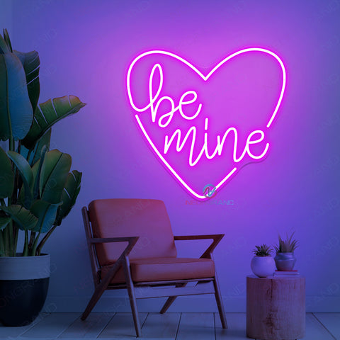 be mine neon sign valentine quotes