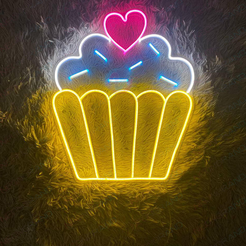 cupcake neon sign 