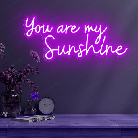 You Are My Sunshine Neon Sign Led Light Purple Neon Sign