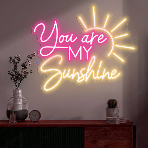 you are my sunshine neon sign valentine led light