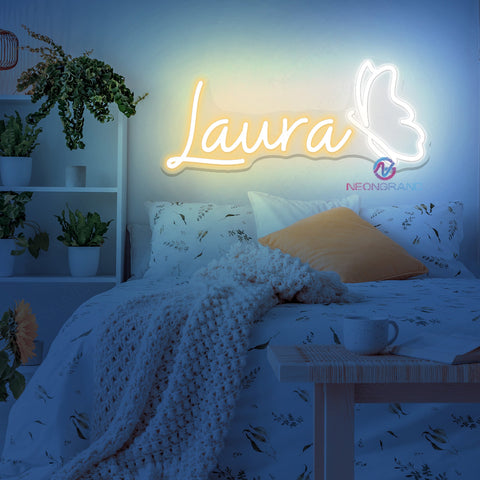 Custom Name Butterfly Neon Sign