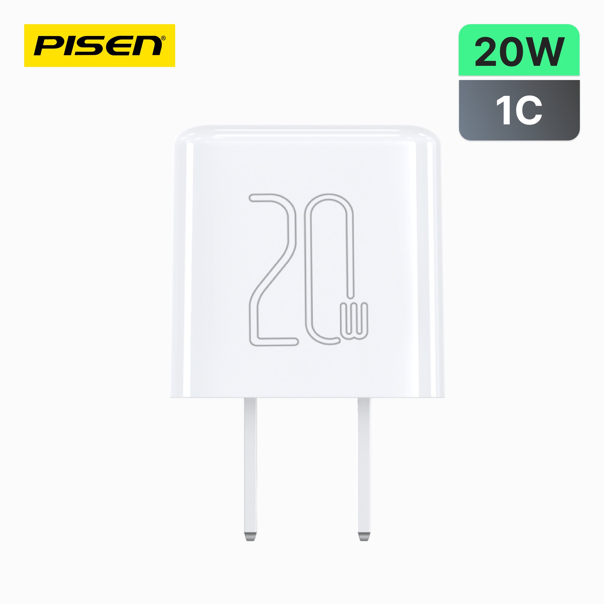 PISEN PD20W Pudding  Single Port Fast Charger