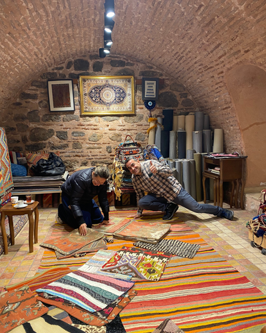 Rosie with local Turkish artisan