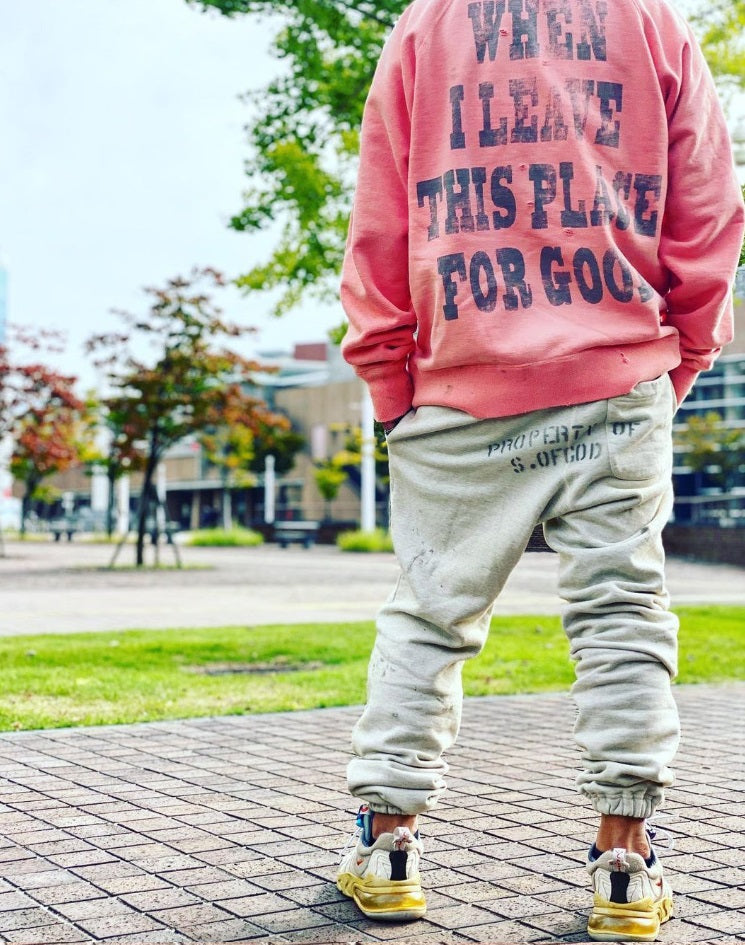 SAINT MICHAEL◇21ss/RAGLAN SWEAT SHIRT/MICHAEL/スウェット/M/コットン/SM-S21-0000-024  - メンズファッション