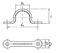 Proboat Stainless Steel Strip lacing EYE - in different sizes - Viking Marine