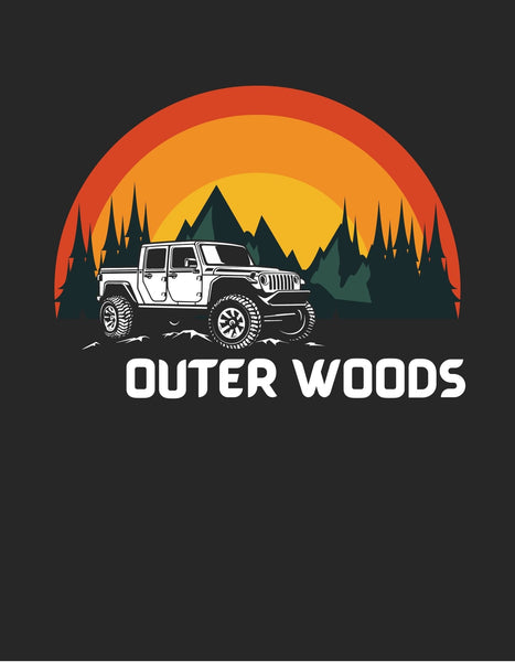 Outer Woods Wild Train Design Sweatshirt