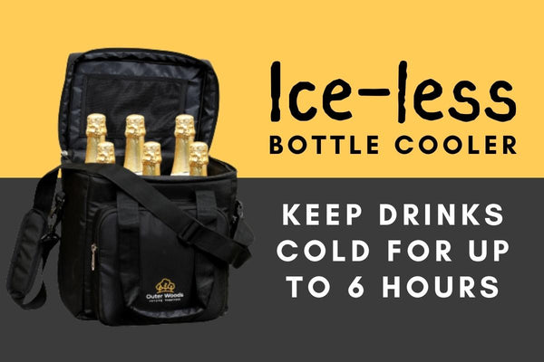 Outer Woods Insulated 6 Bottle Cooler Bag - Black