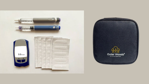 Outer Woods Insulin Cooler Bag with Glucometer Pocket