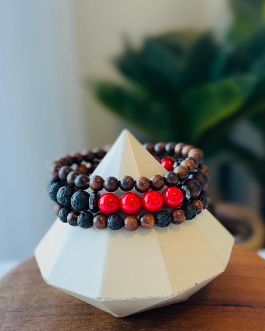 Men's Boho Style Beaded Stacking Spiritual Bracelet - Rei of Light