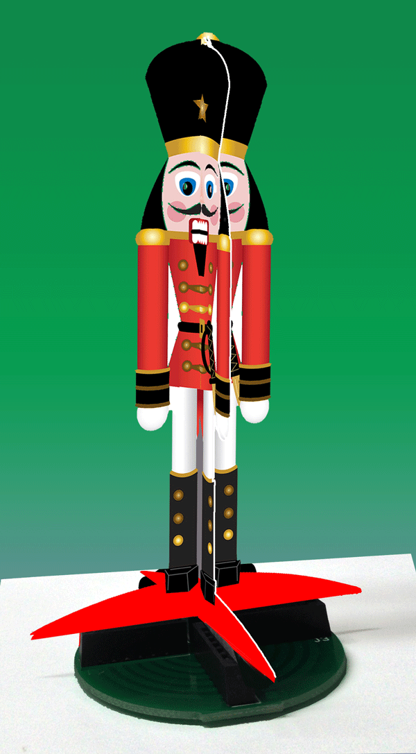 2015 Lighted Animated 3D Christmas Nutcracker