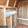 4x6 gambrel barn chicken coop interior vents