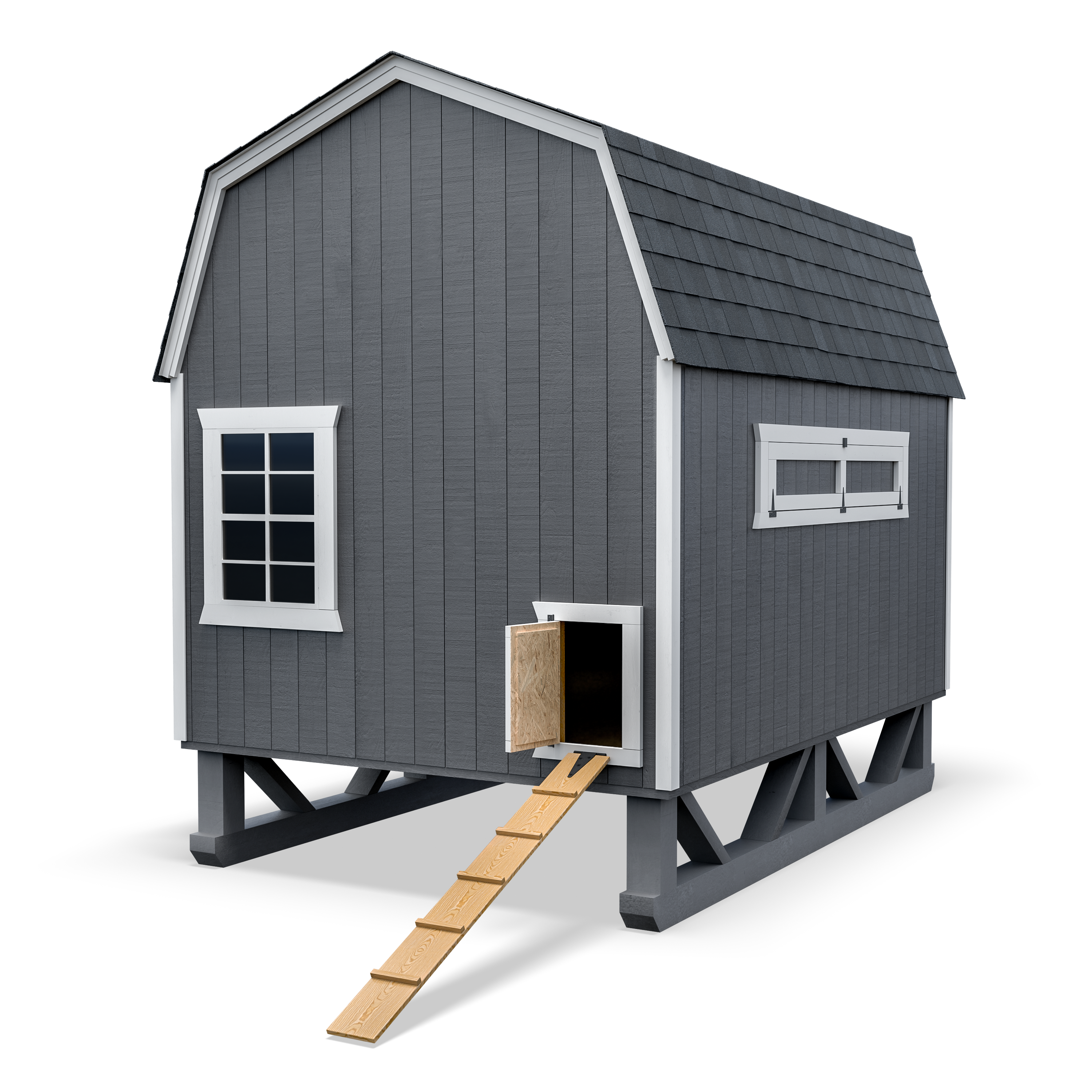 6x8 gambrel barn chicken coop