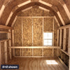 6x8 gambrel barn chicken coop interior
