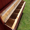 6x8 colonial gable chicken coop nesting boxes outside
