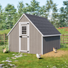 value a-frame chicken coop life scene front