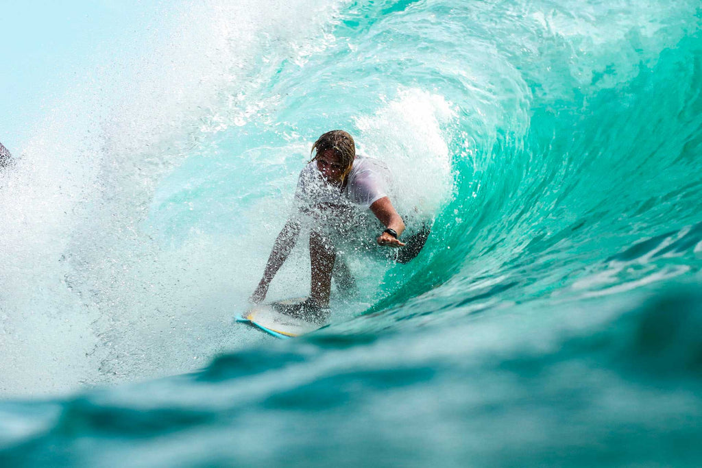 Jeremy Bishop Surfing a wave