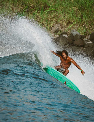 Nick pescetto surfing a wave