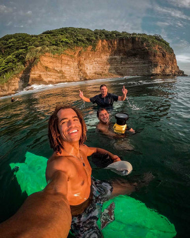 Nick pescetto surfing a wave