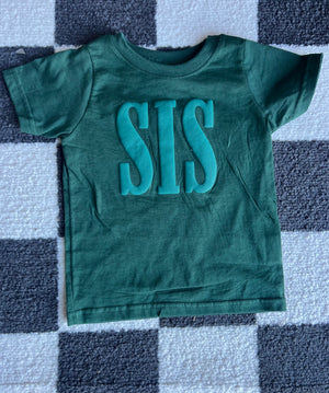 SIS - Forest green puff tee - Dixieline Threads