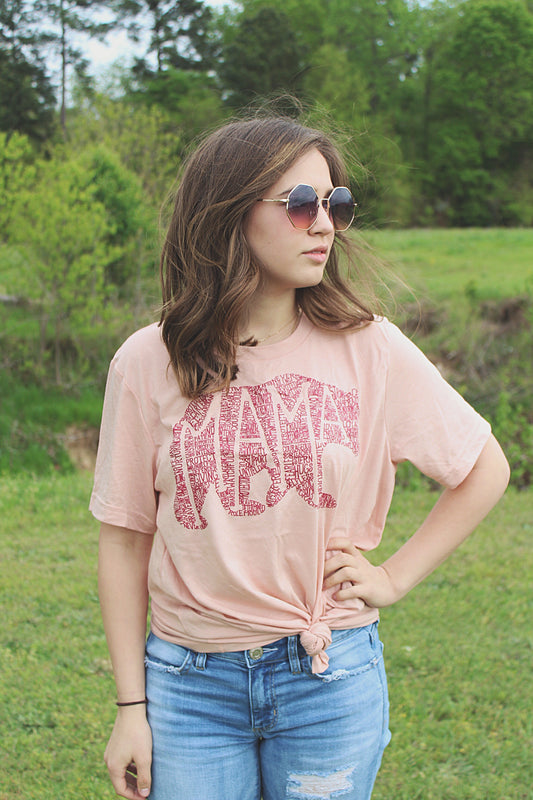 What's In A Mama Bear Blushed tee