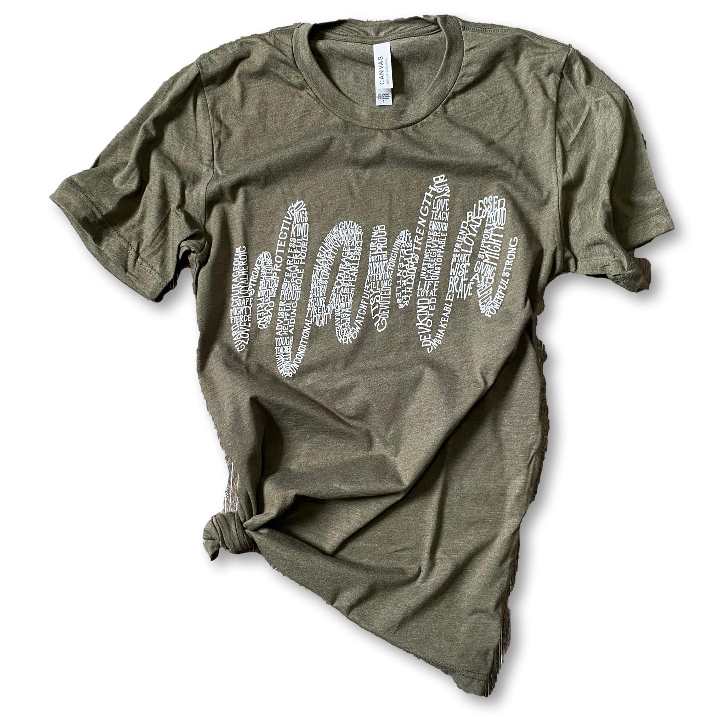 About a Mama - olive tee