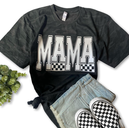 Mama Checkered - Black Camo