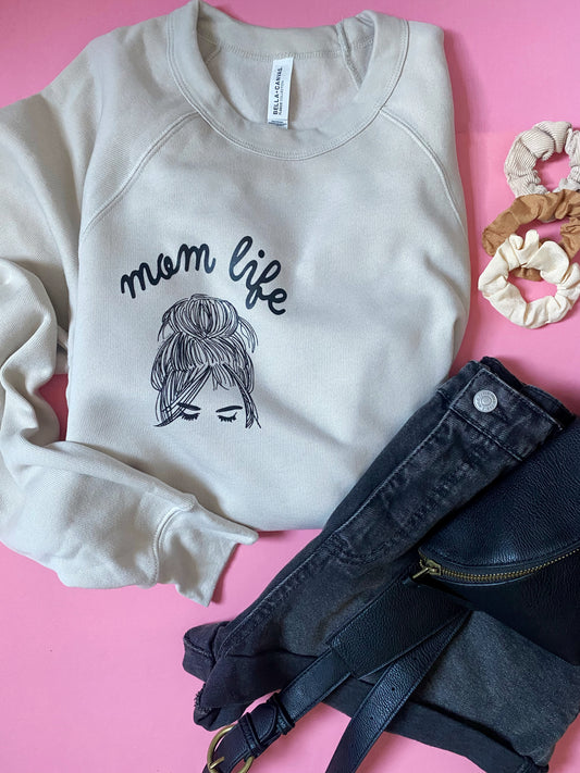 Mom Life - Pocket - Sponge Sweatshirt