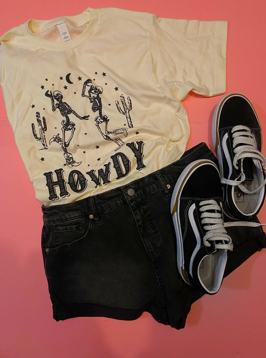 Howdy - Natural tee