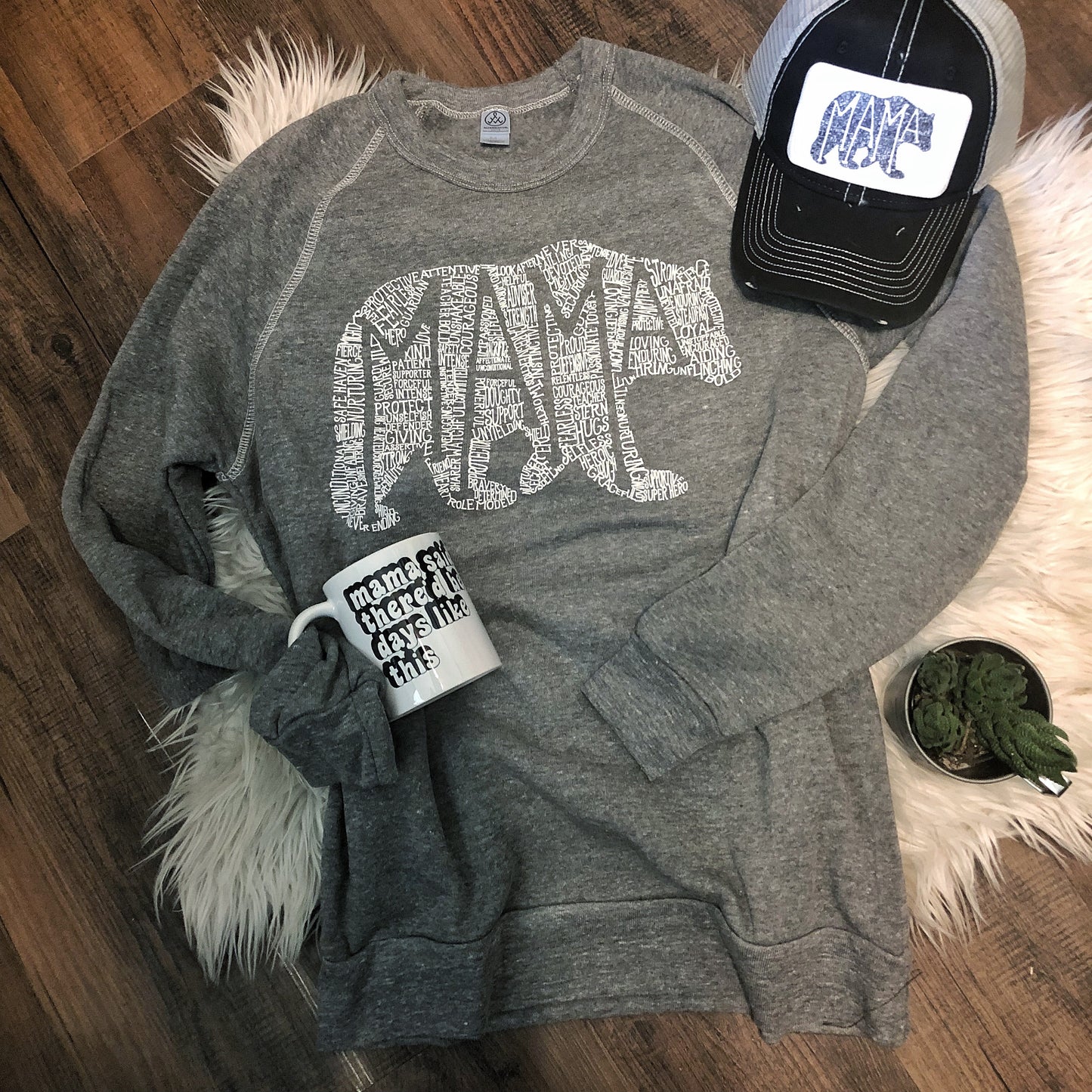 What's In A Mama fleece sweatshirts (more colors available)