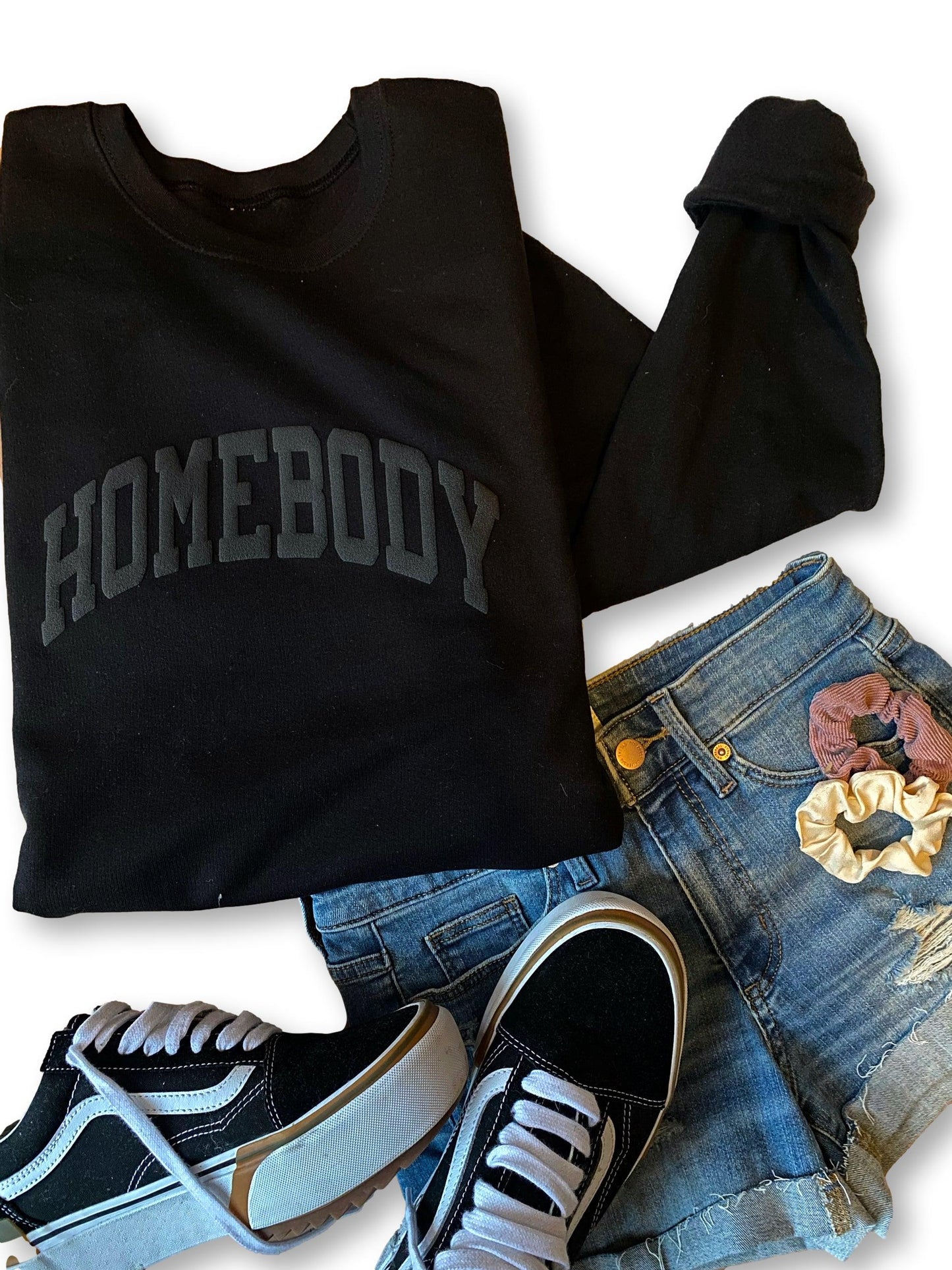 Homebody - Puff - Black sweatshirt