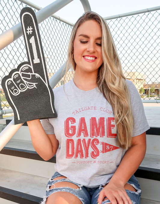 GAME DAYS - Athletic grey tee