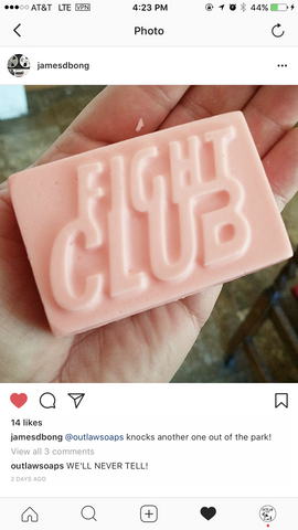 Special limited edition Fight Club soap for our subscription box subscribers