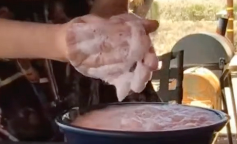 Avocado oil makes some creamy lather in handmade soap