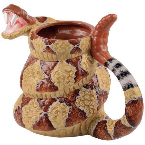 A RATTLESNAKE MUG