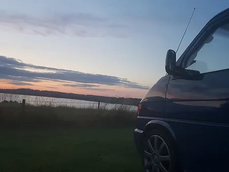 camper van at rutland water