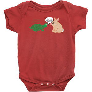 Turtle and Rabbit One-Piece Baby Outfit