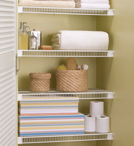 Lifetime Ventilated White Wire Closet Shelving