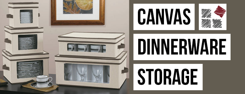 Canvas Dinnerware Storage