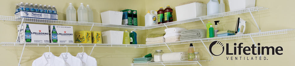 Lifetime Ventilated Wire Closet Shelving at Organize-It