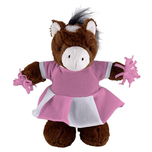 Soft Plush Stuffed Horse with Cheerleader Outfit by Plushland