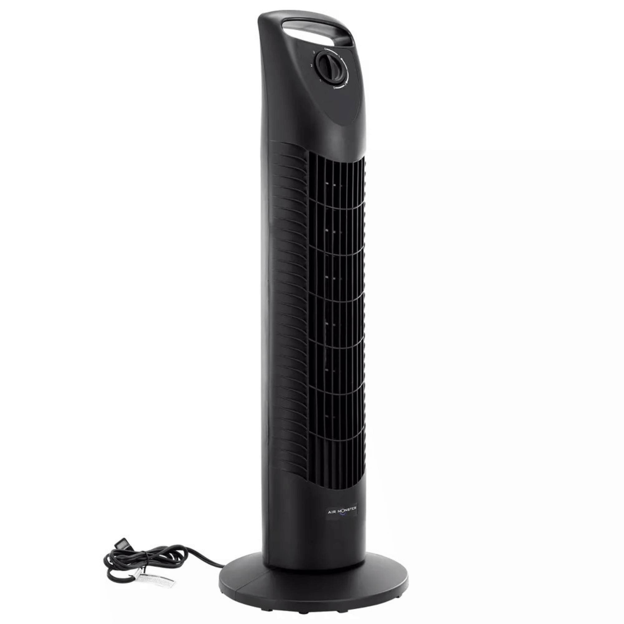Air Monster 30-Inch 3-Speed 45W Oscillating Tower Fan with Timer by Jupiter Gear Home